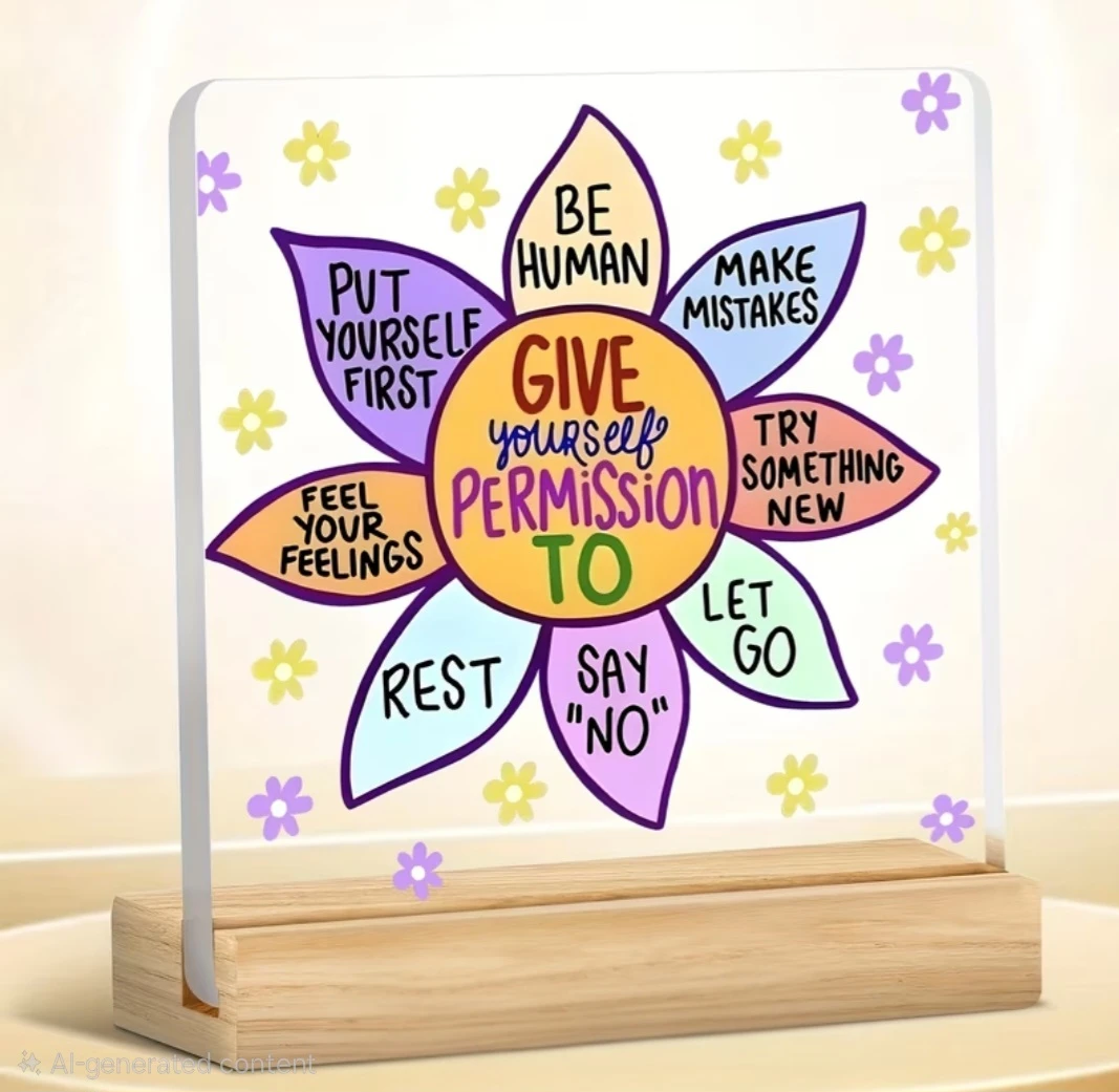 New Inspirational Flower Desk Decor