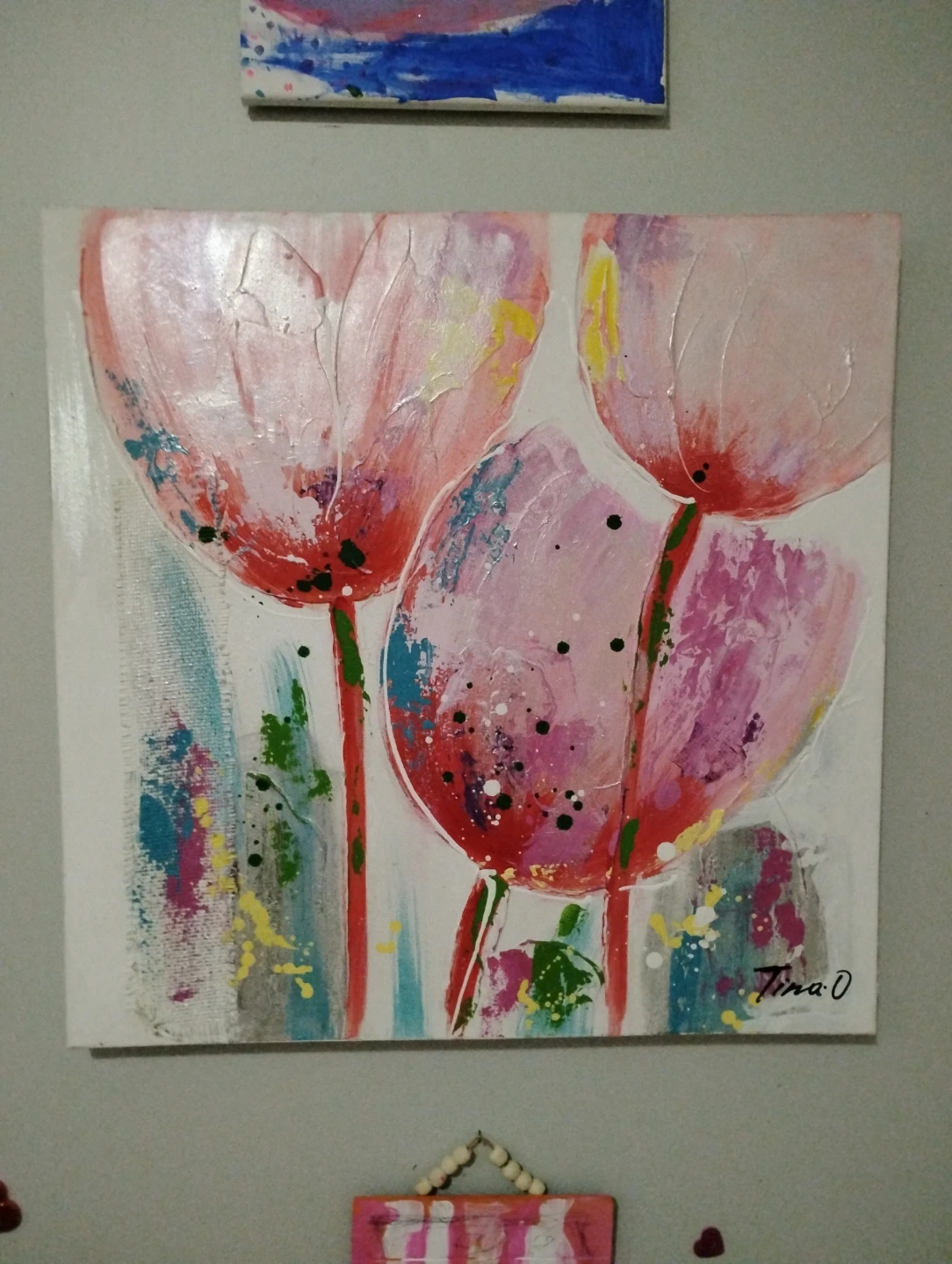Abstract Tulip Painting by Tina.O