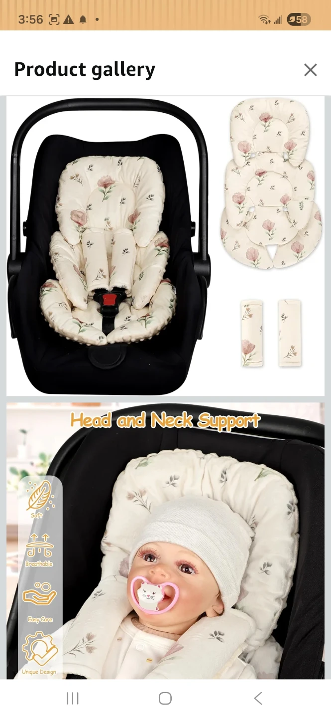 Baby Stroller/Car Seat Padded Liner