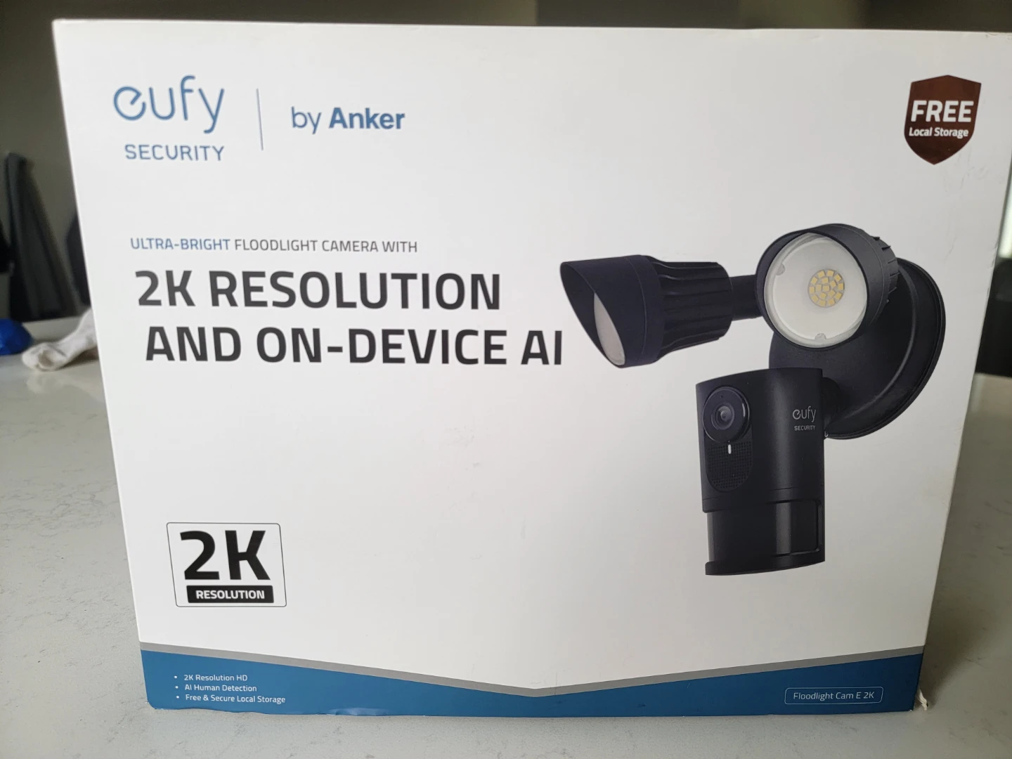 eufy Security Floodlight Cam with 2K and On-Device AI - photo 2