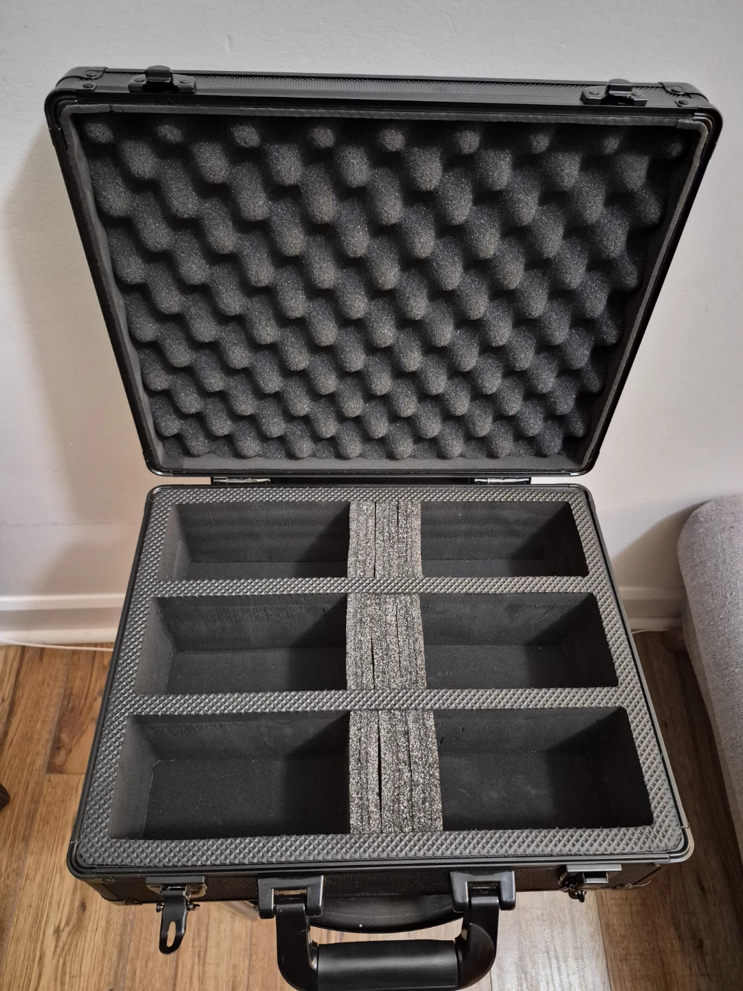 Black Aluminum Hard Case with Foam Inserts - photo 4