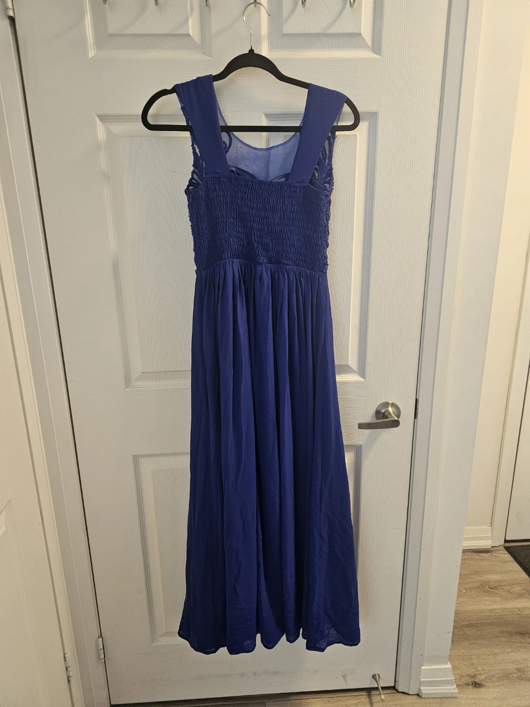 Blue Beaded Formal Gown Dress - photo 4