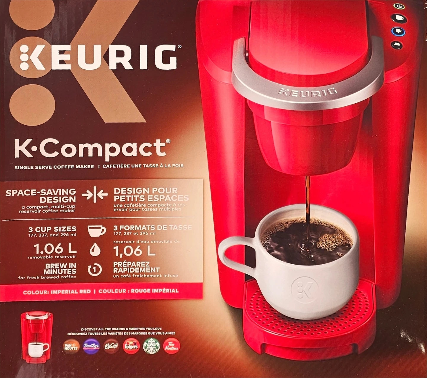 Keurig K-Compact Single Serve Coffee Maker - Imperial Red
