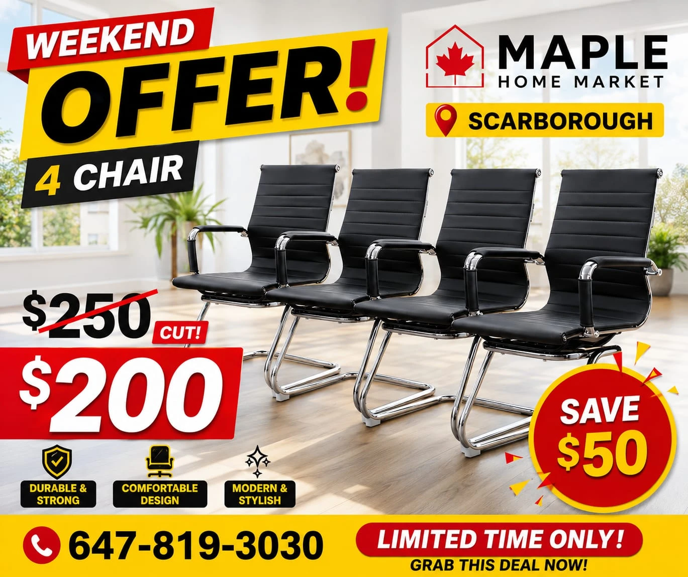 Maple Home Market 4 Chairs