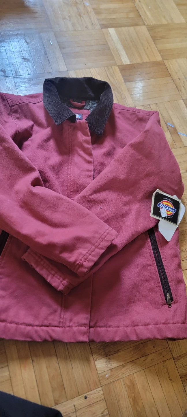Dickies Sherpa Lined Barn Jacket - Red - Size S