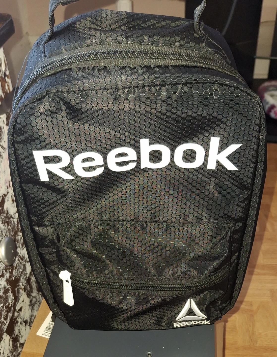 Reebok black duffel bag