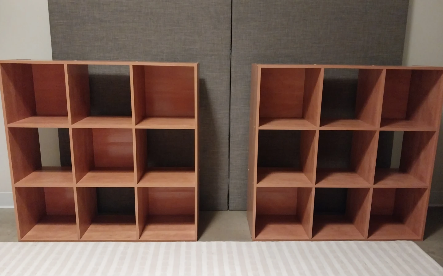 2 Square Shelving Units