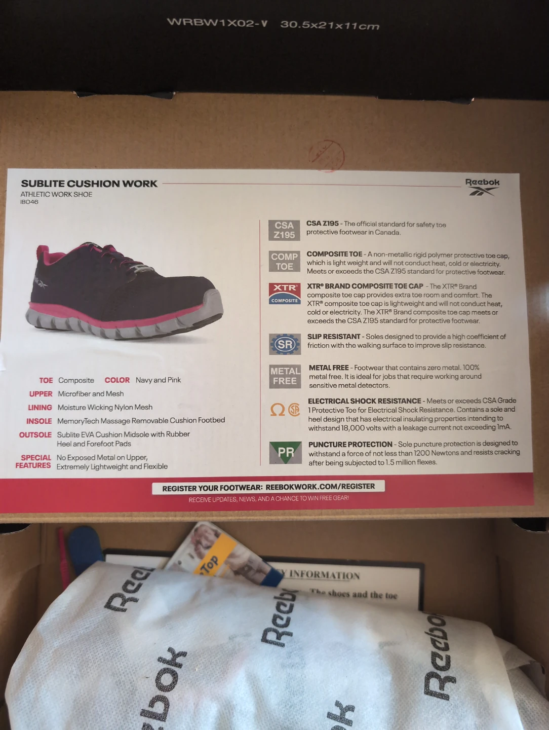 Reebok Sublite Cushion Work Athletic Shoes - photo 2