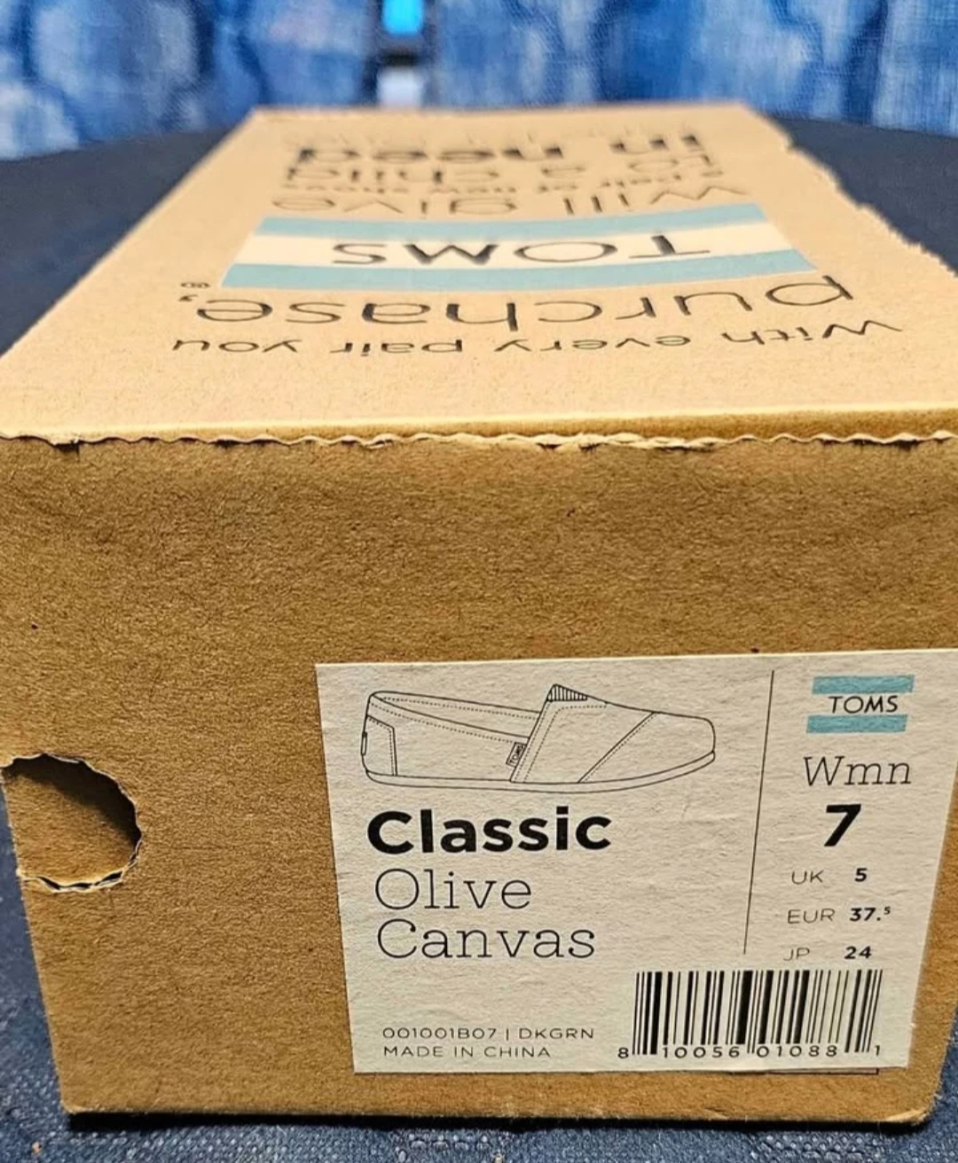 TOMS Women's Classic Olive Canvas Shoes - Size 7 - photo 4