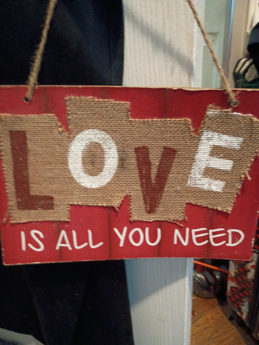 Wooden "LOVE IS ALL YOU NEED" Decorative Sign