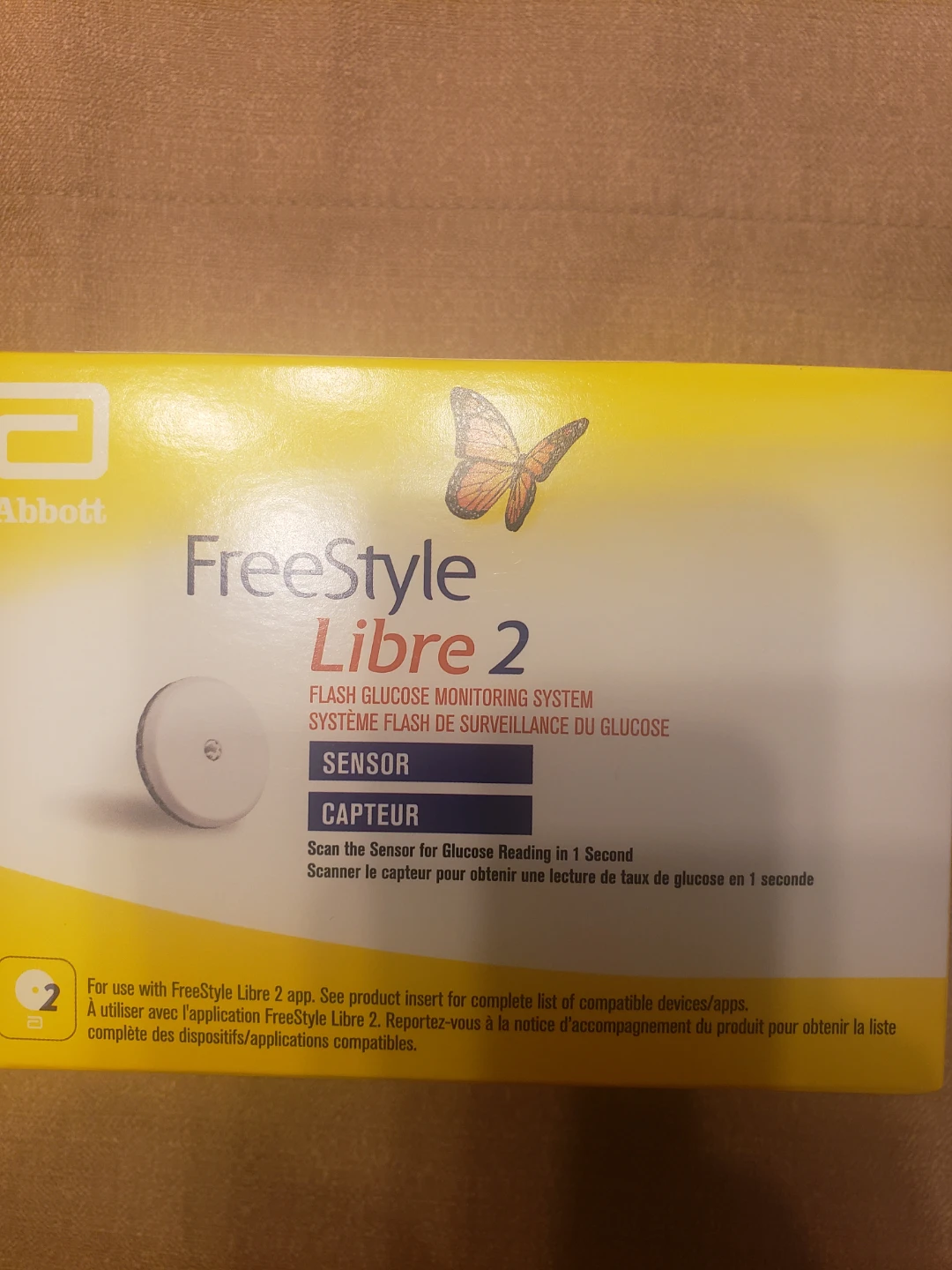 Abbott Freestyle Libre 2 Flash Glucose Monitoring System Sensor - photo 2