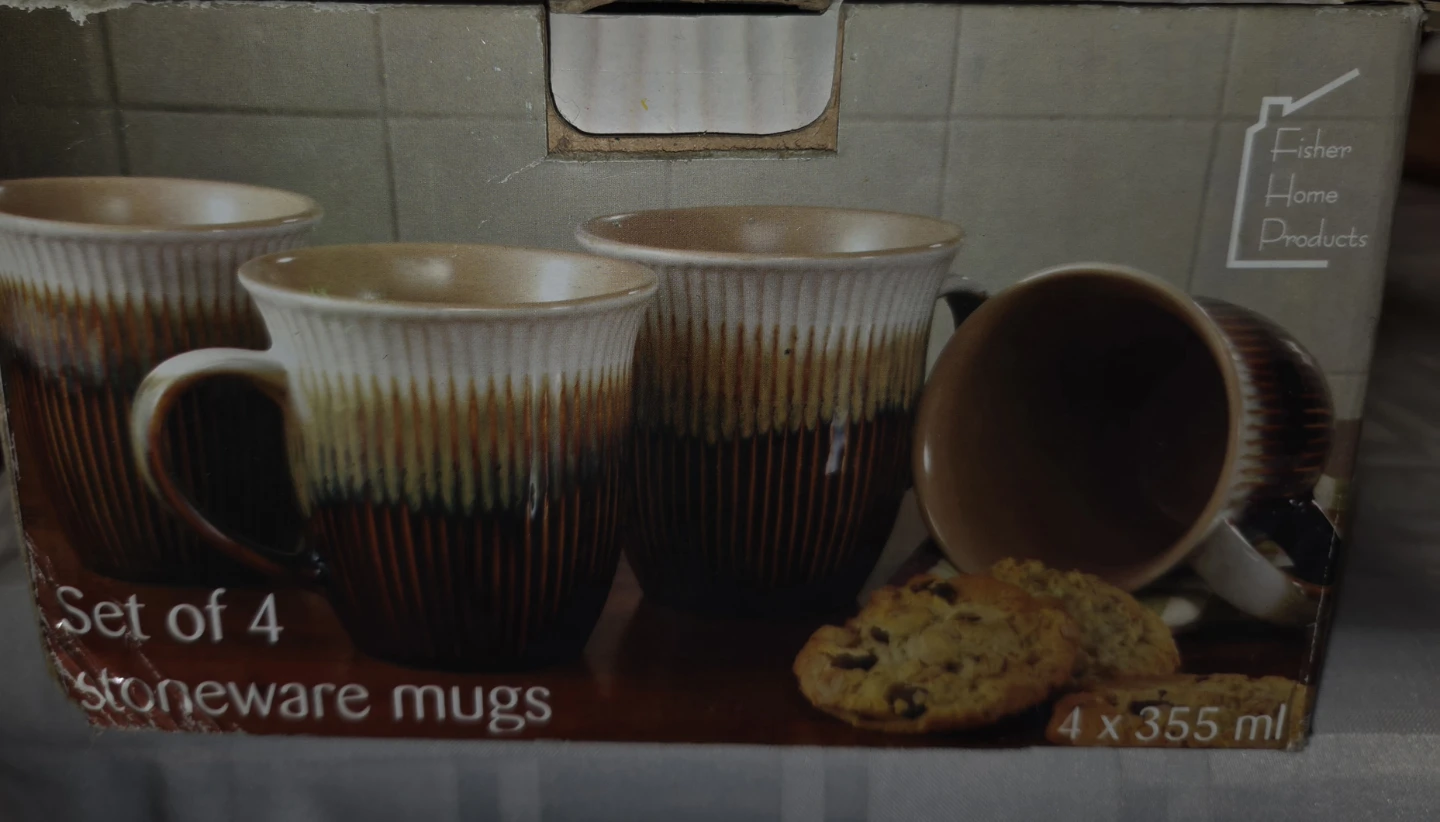 Set of 4 ROSCHER Stoneware Mugs 355ml - photo 2