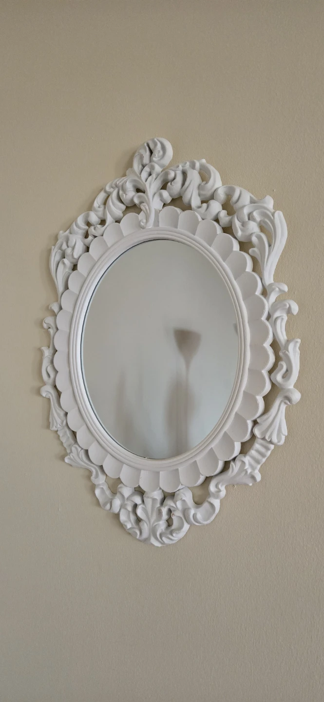 White Ornate Decorative Mirror