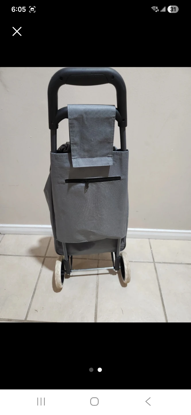 Grey Shopping Trolley Cart - photo 2