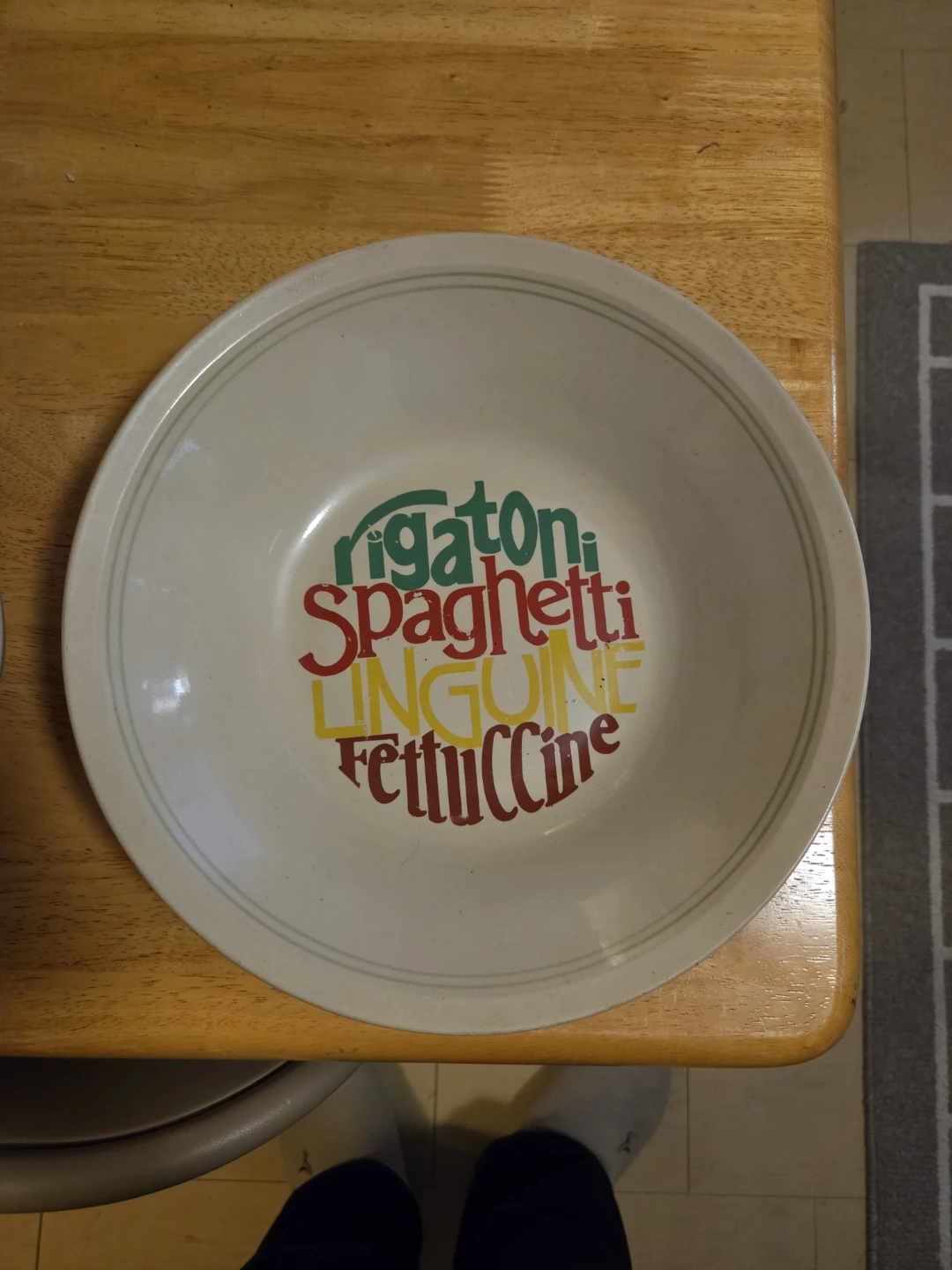 Serving Bowl - Pasta Theme