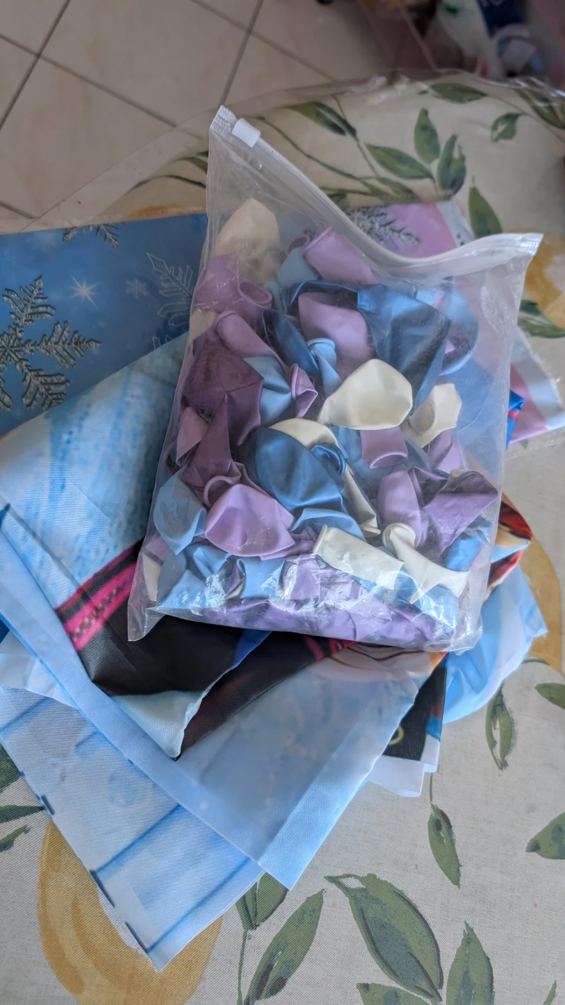 Frozen Birthday Banner & Balloon Set - photo 2