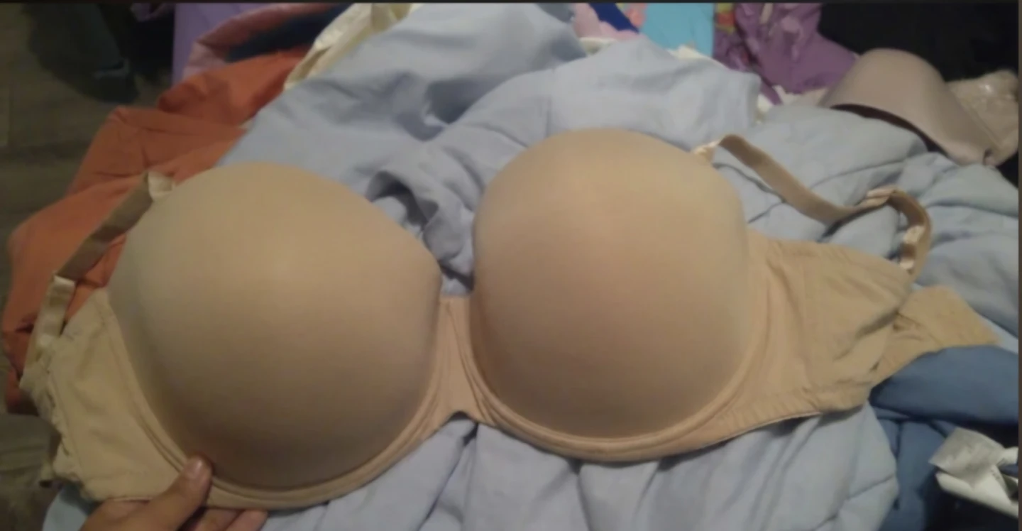 Beige Strapless used Bra