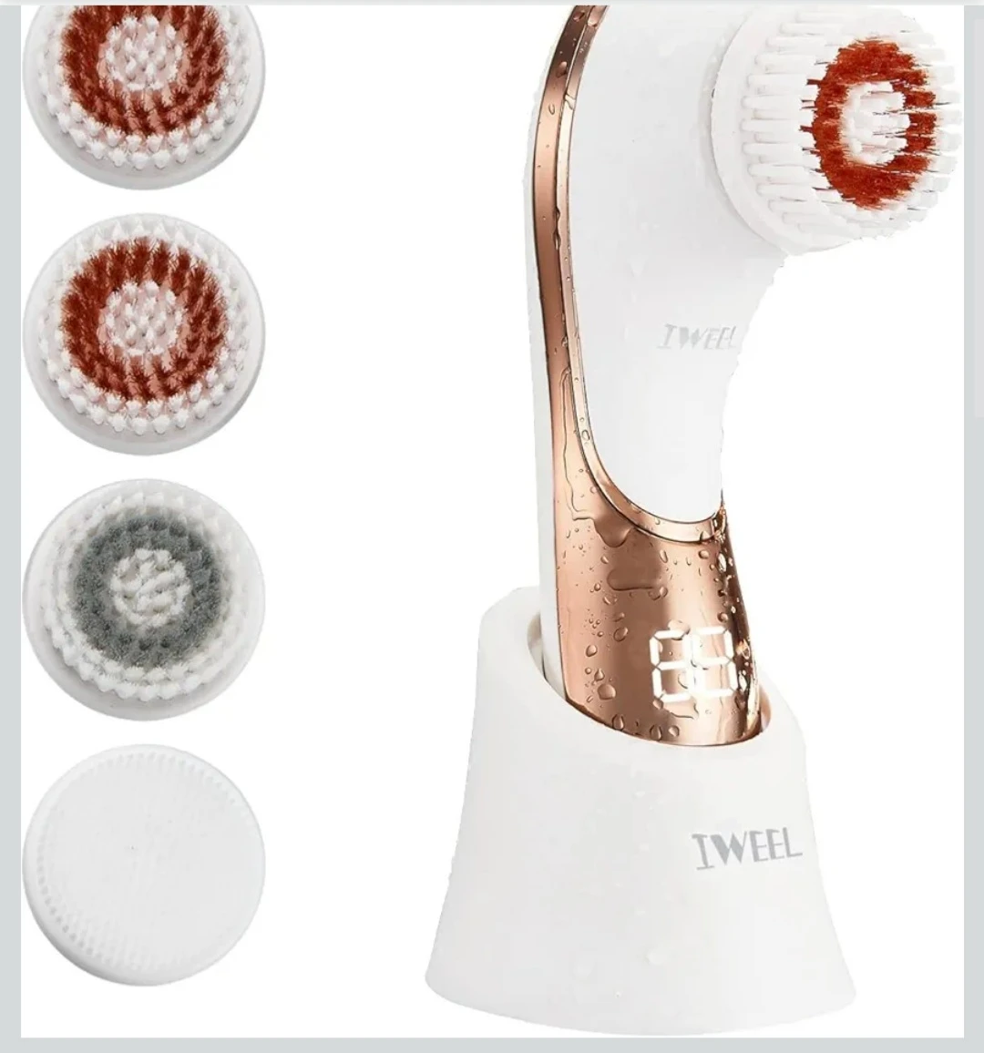 Tweel Facial Cleansing Brush with 4 Brush Heads - photo 4