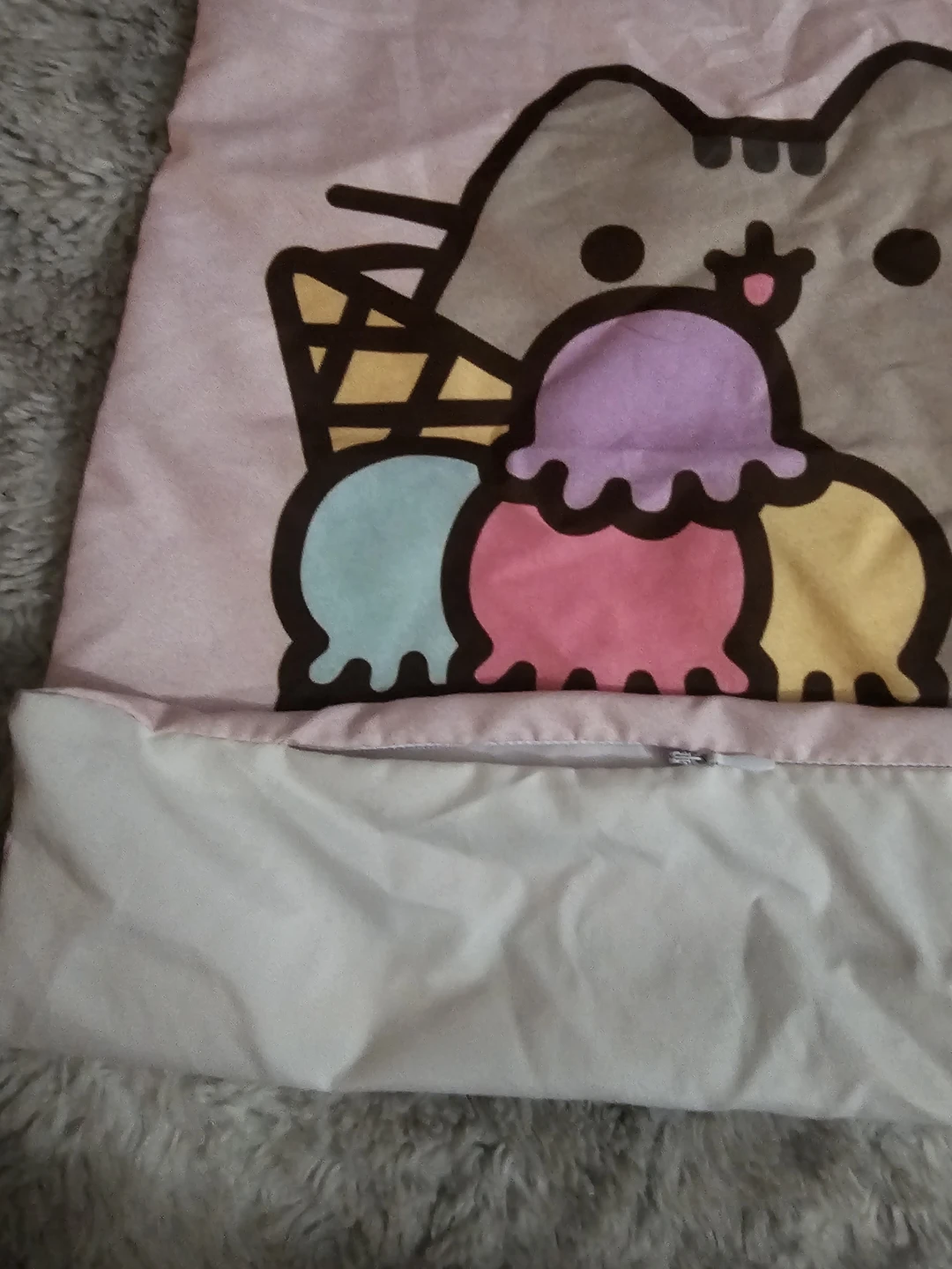 Pusheen Cat Ice Cream Pillowcase - photo 2