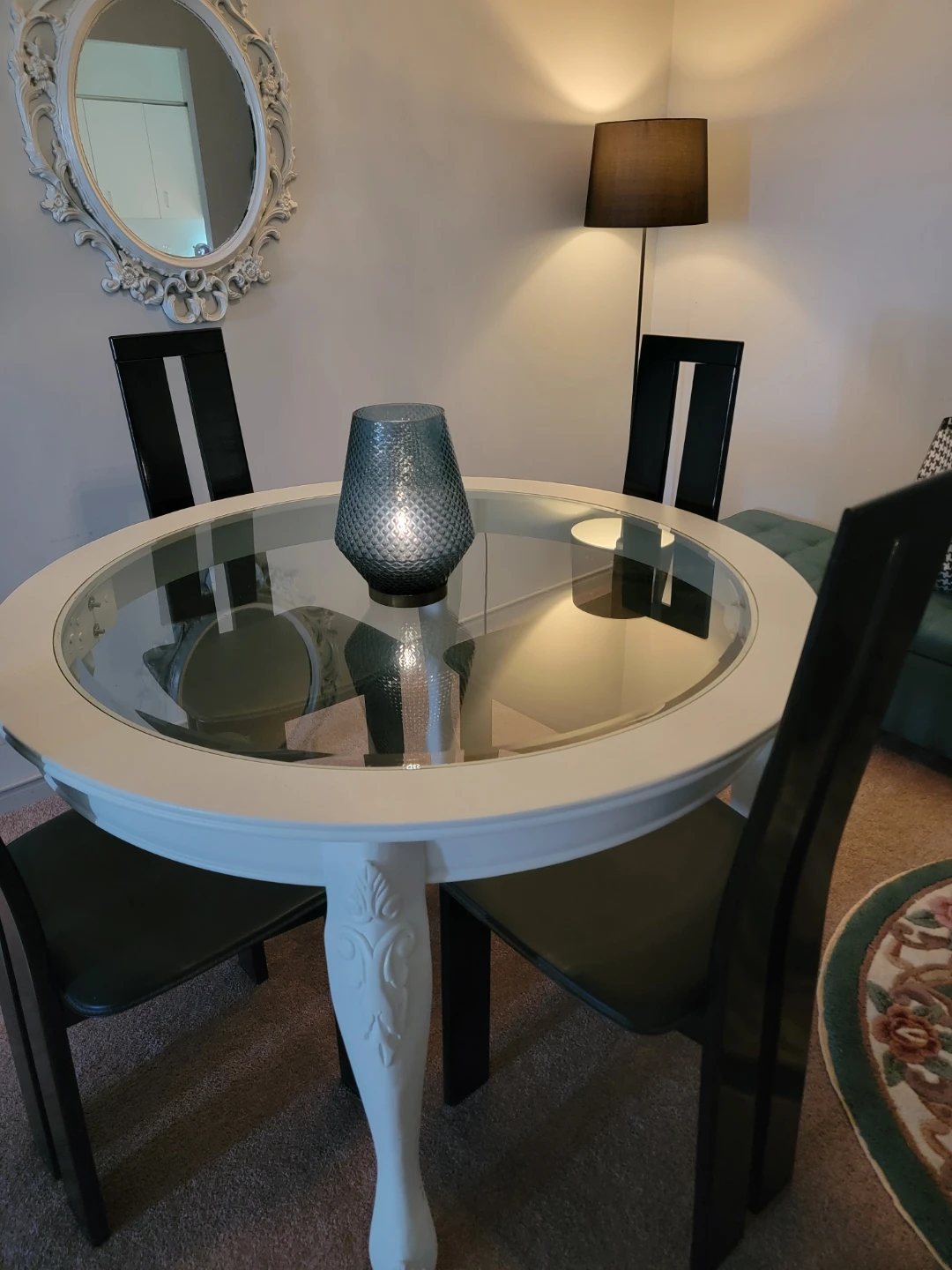 Round Dining Table Set with 4 Chairs - photo 2