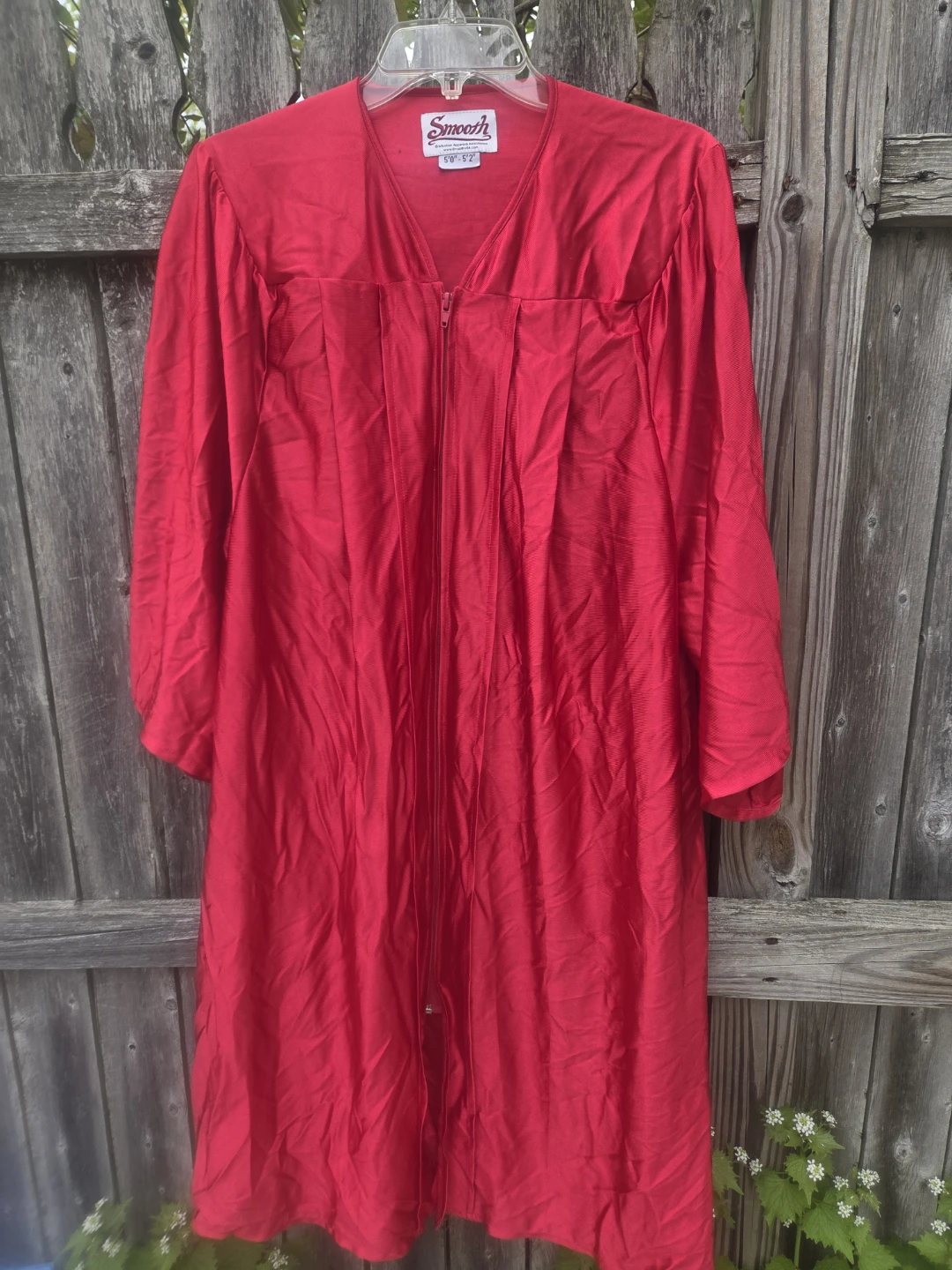 Smooth Red Graduation Robe 5'0"-5'2"