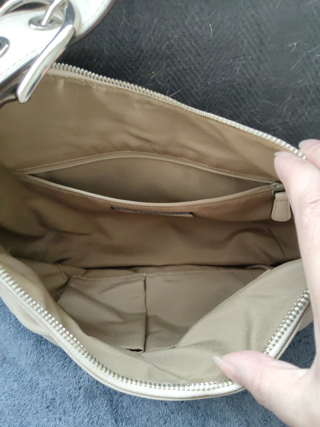 Coach Beige Leather Hobo Handbag - photo 3