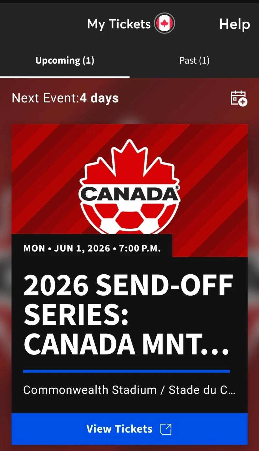 Canada soccer game June 1st