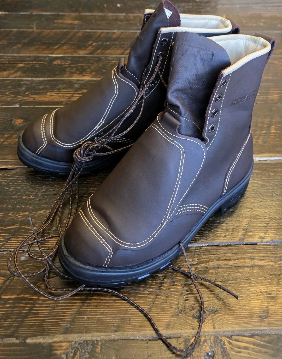Royer Brown Leather Work Boots - photo 2