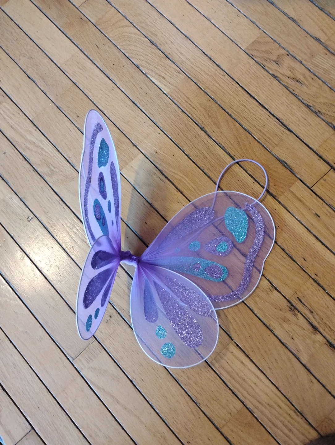 Purple Glitter Butterfly Wings - photo 3