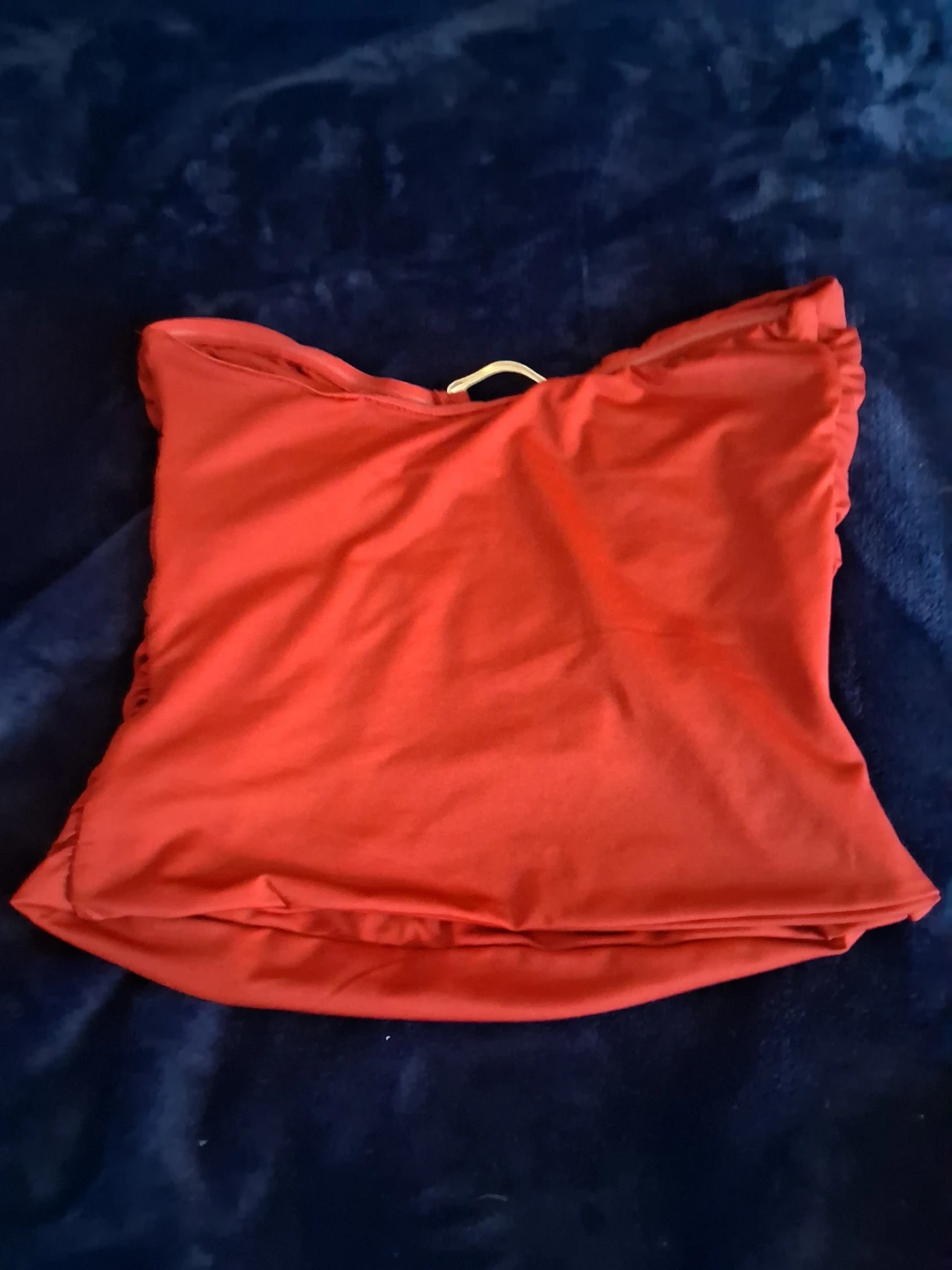 Red Ruched tube Top - photo 2