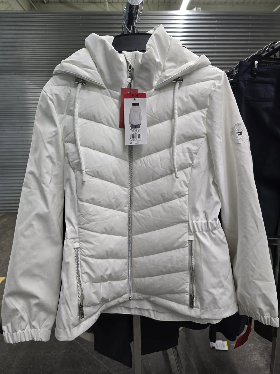 White Tommy Hilfiger Puffer Jacket