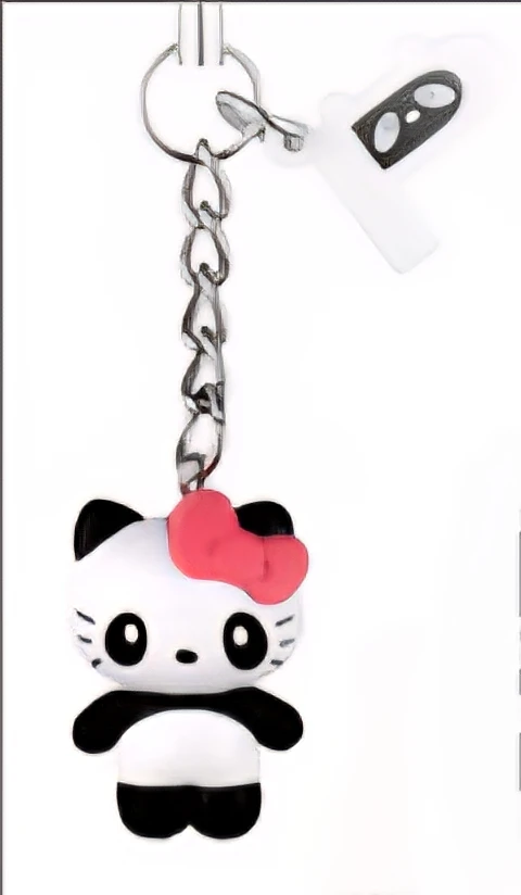 Hello Kitty Sanrio Panda Keychain Strap 2008 Takara Tomy Gatcha - photo 3