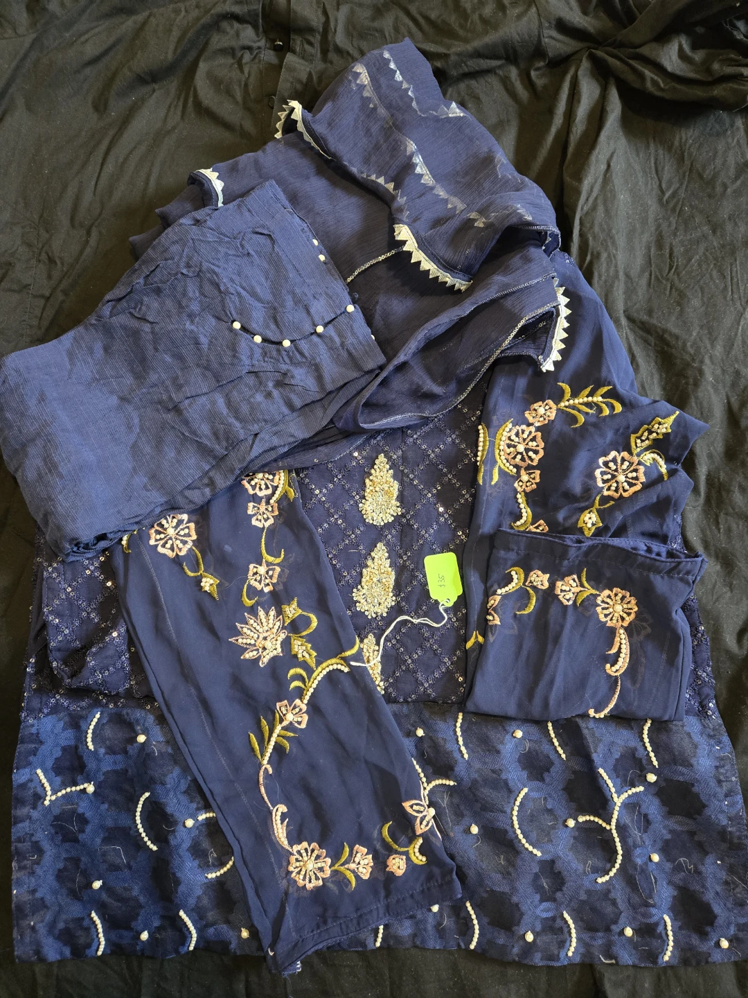 Embroidery Chiffon 3 piece small to medium size