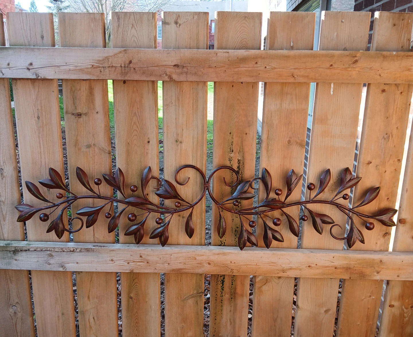 Metal Leaf and Berry Wall Art
