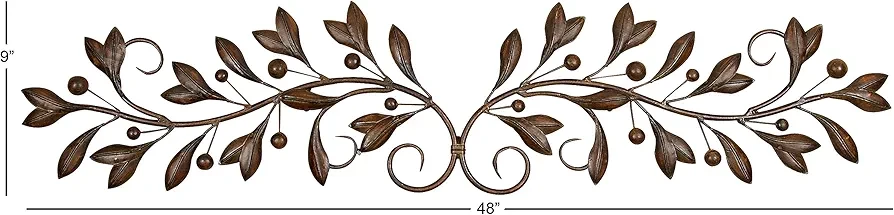 Metal Leaf and Berry Wall Art - photo 3