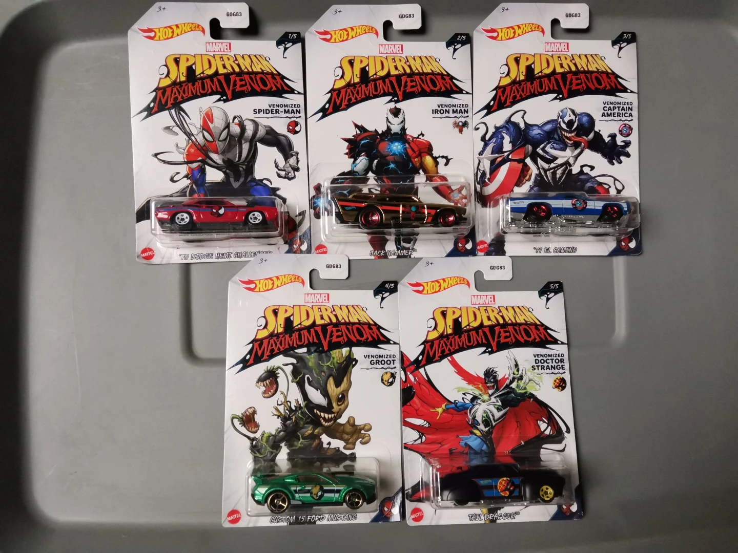 Hot Wheels Marvel Spider-Man Maximum Venom DieCast Cars