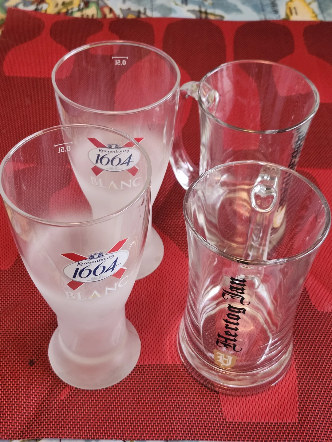 Assorted Beer Glasses Collection