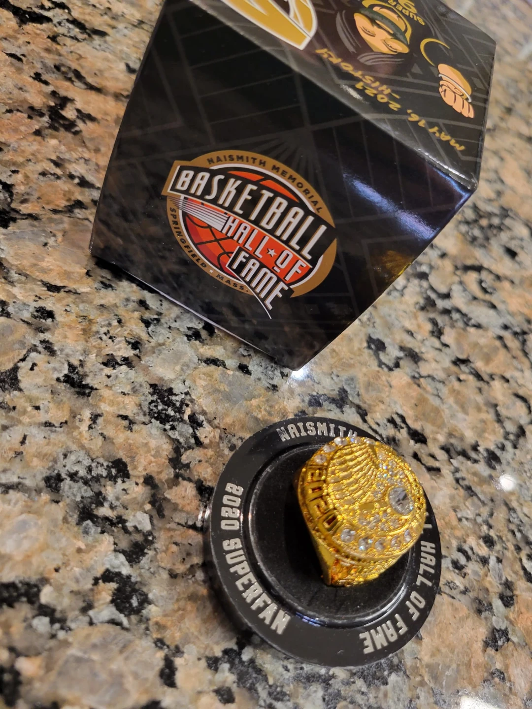 Naismith Memorial Basketball Hall of Fame 2020 Superfan Ring - photo 4