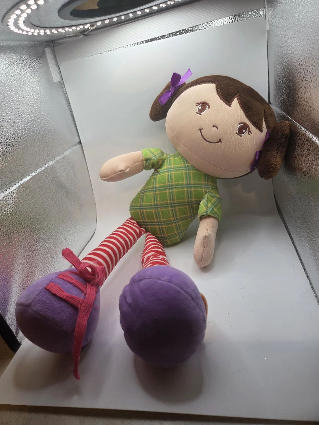 Plush Doll with Purple Shoes - photo 3