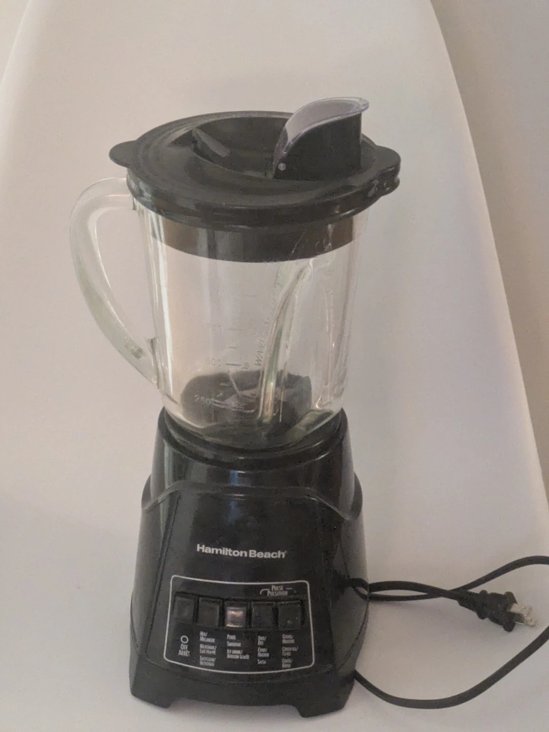 Hamilton Beach Black Blender with Glass Jar