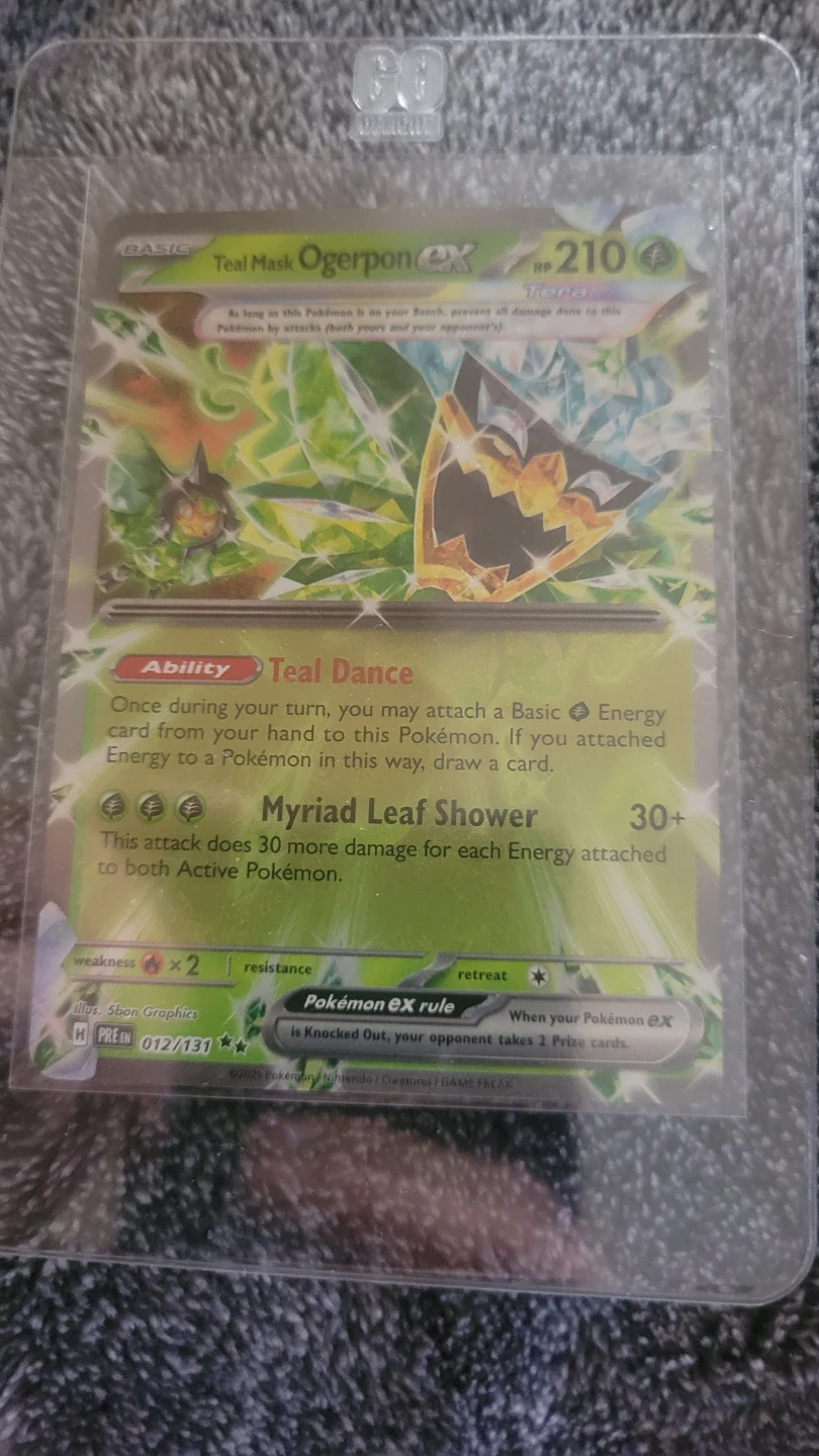 Teal Mask Ogerpon EX Pokemon Card