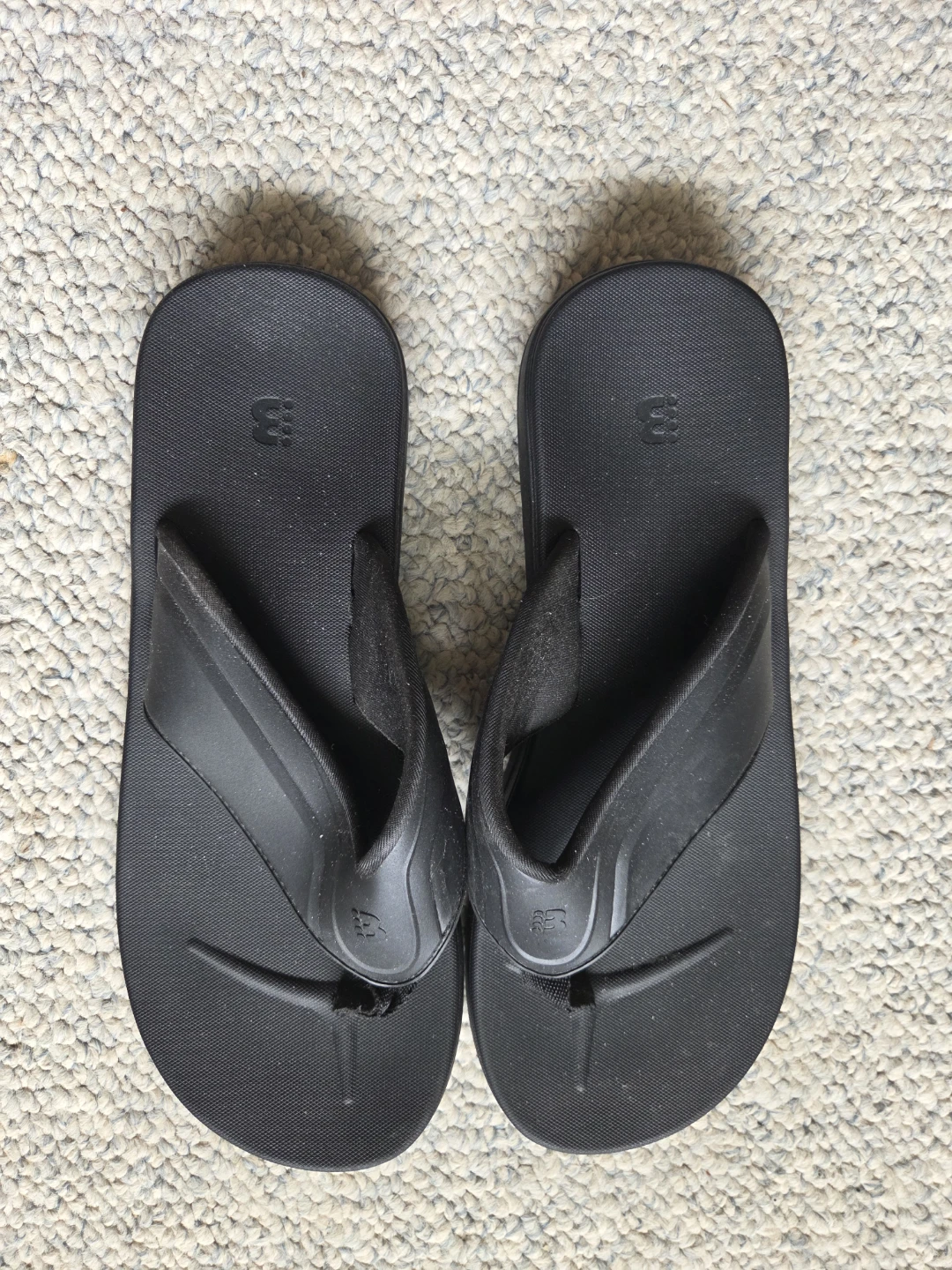 Black Flip Flops