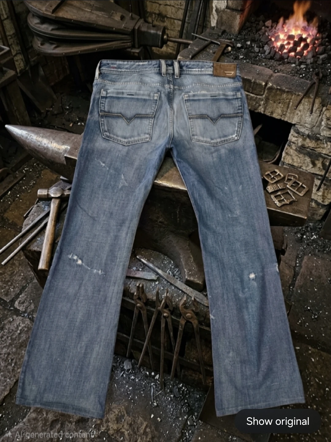 Diesel Zathan 71J Bootcut Jeans - Made in Italy