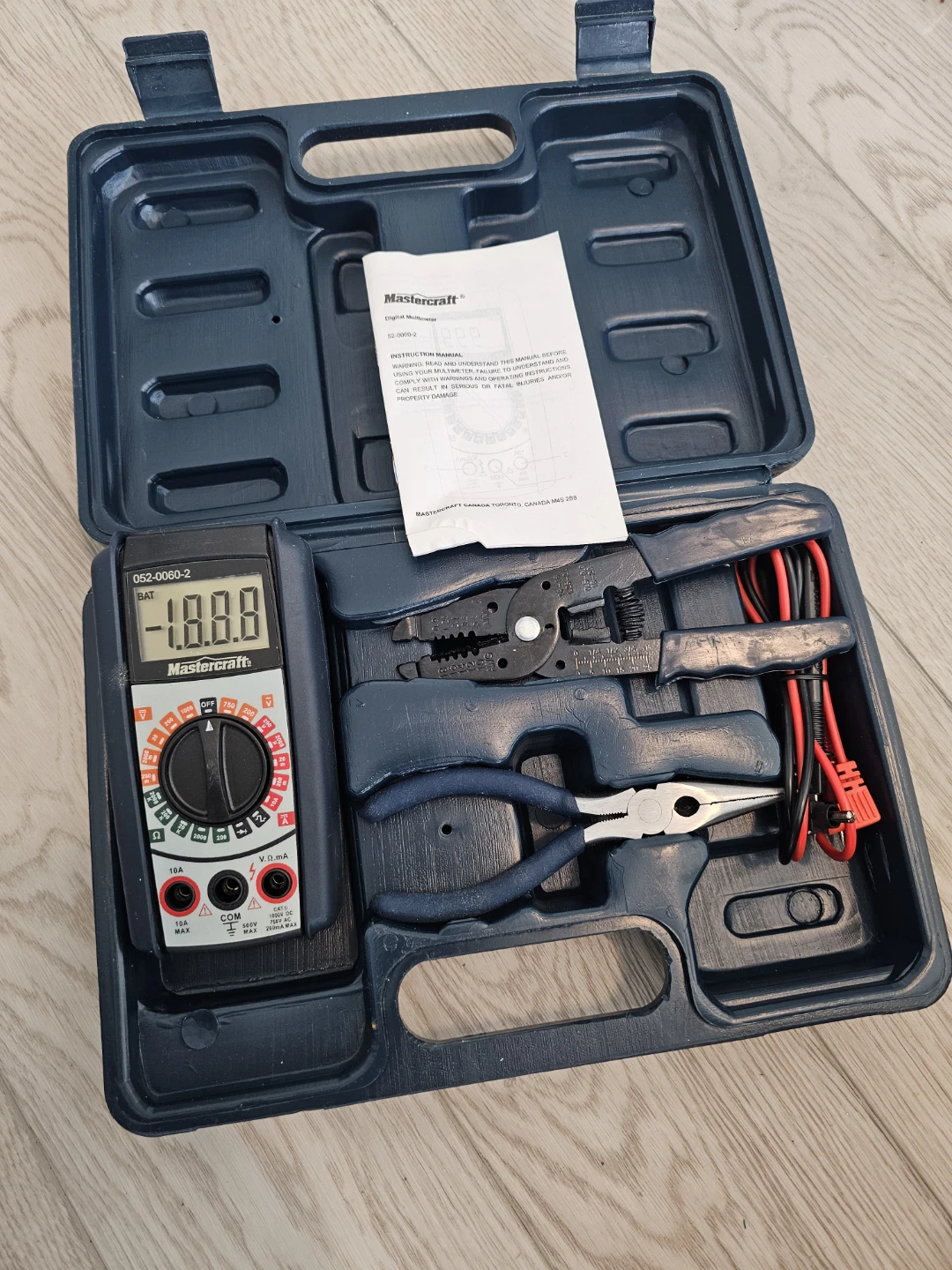 Mastercraft Electrical Tool Kit with Multimeter