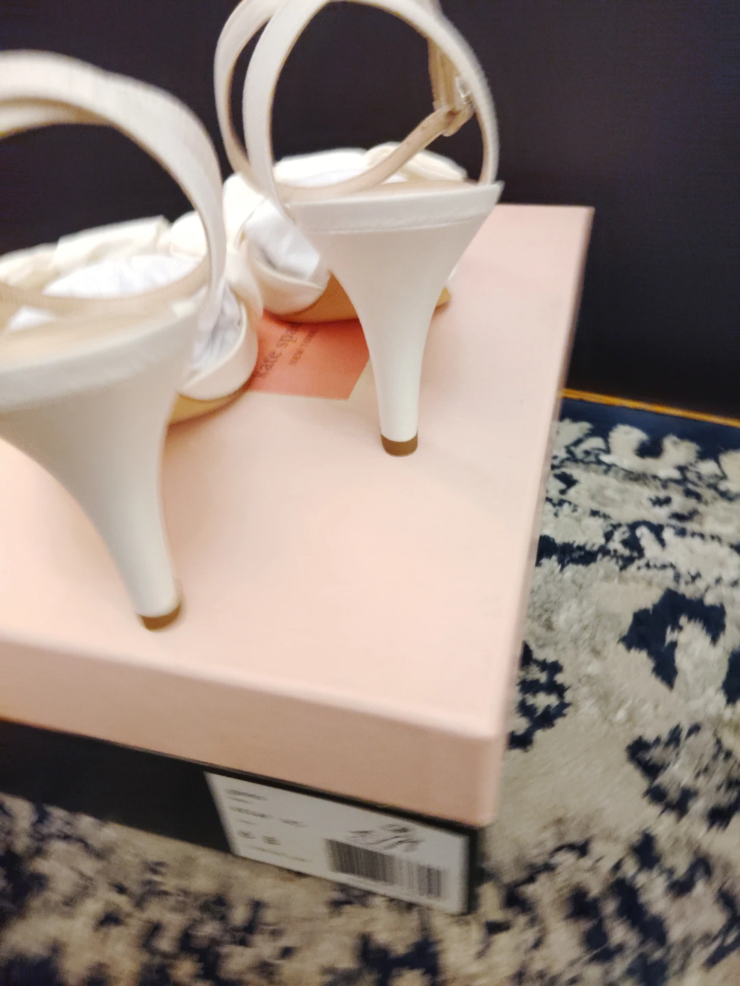 Kate Spade White Bow Heels - photo 4