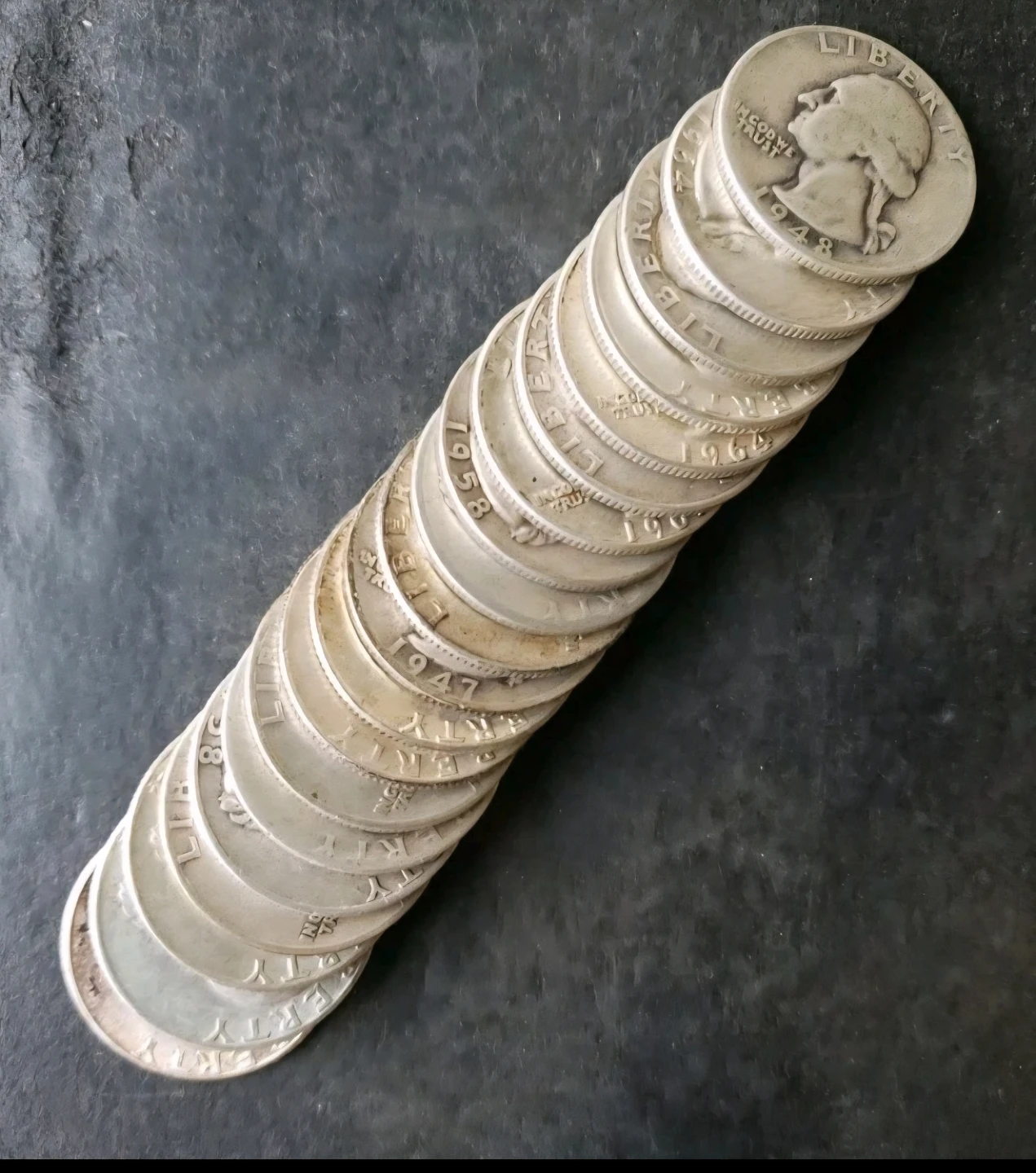 Lot of 20 US Silver Quarters 90% silver