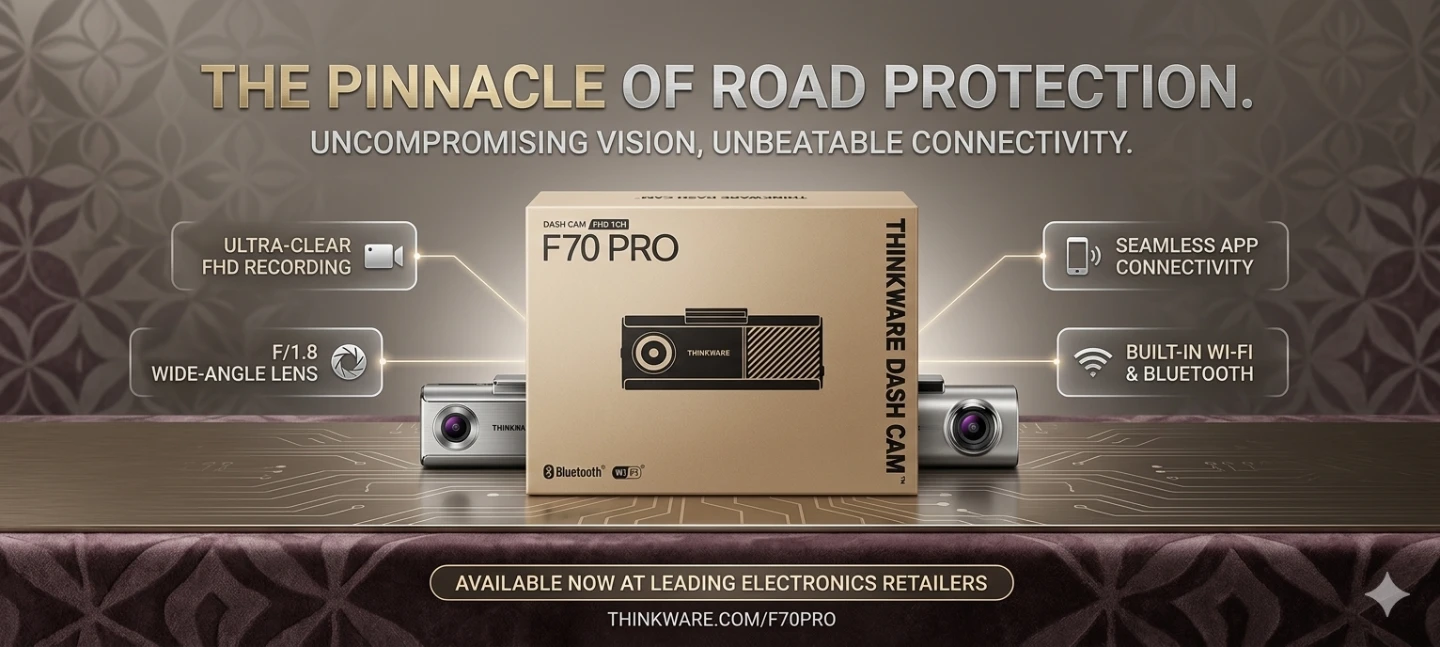 THINKWARE F70 PRO Dash Cam - FHD 1CH