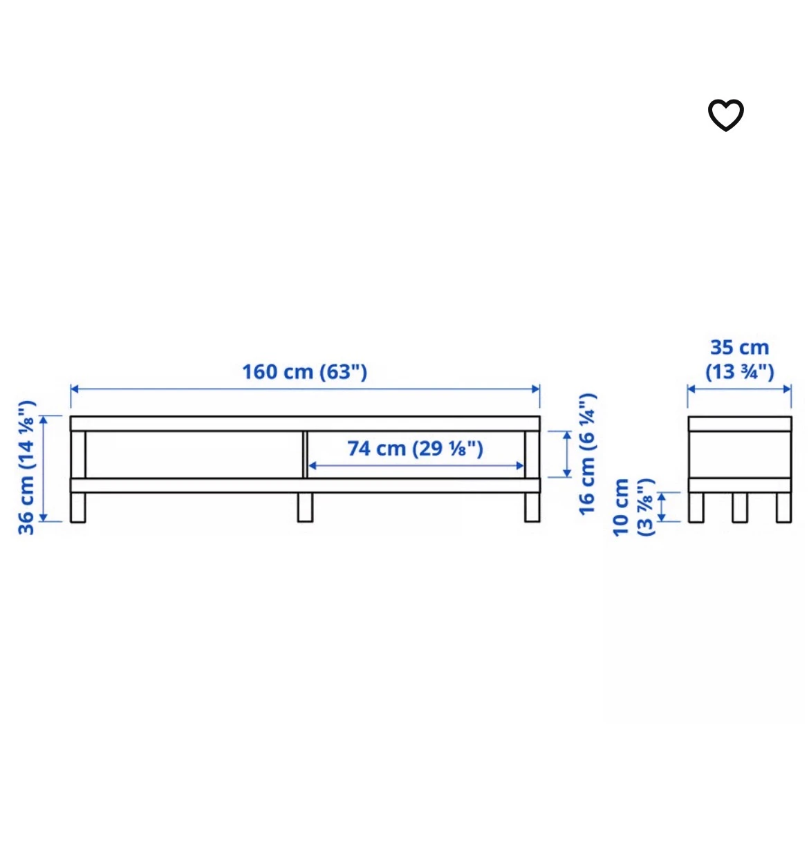 White Entertainment Unit / Bench - photo 5