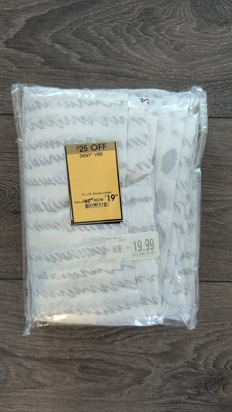 ✨ Brand New DKNY Vibe Shower Curtain – $15! ✨