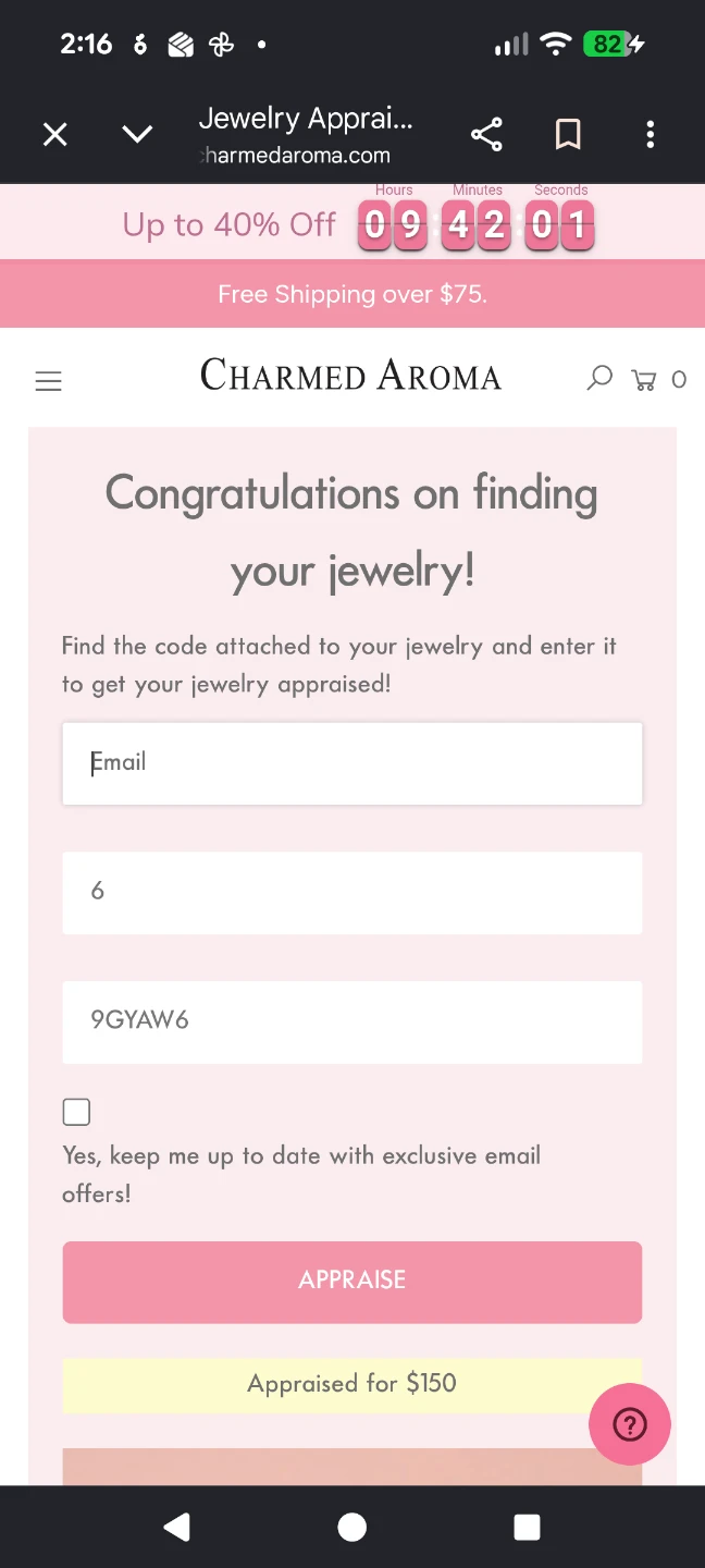 Charmed Aroma Ring Size 5 - photo 4